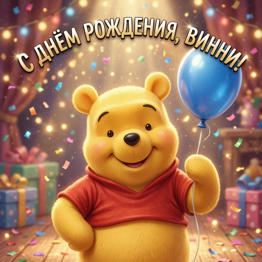 День рождения Винни‑Пуха!