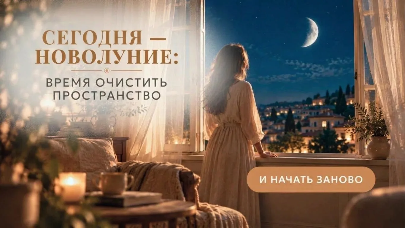 Сегодня — Новолуние в Деве: наводим порядок и обновляем энергию 🌙✨