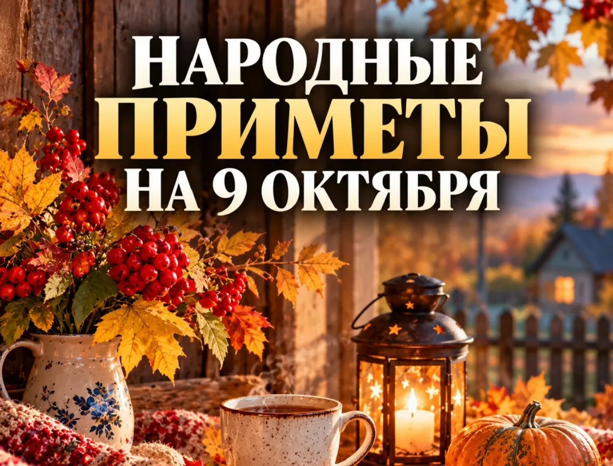 По народному календарю 9 октября 2026 года отмечается день Иоанна Богослова