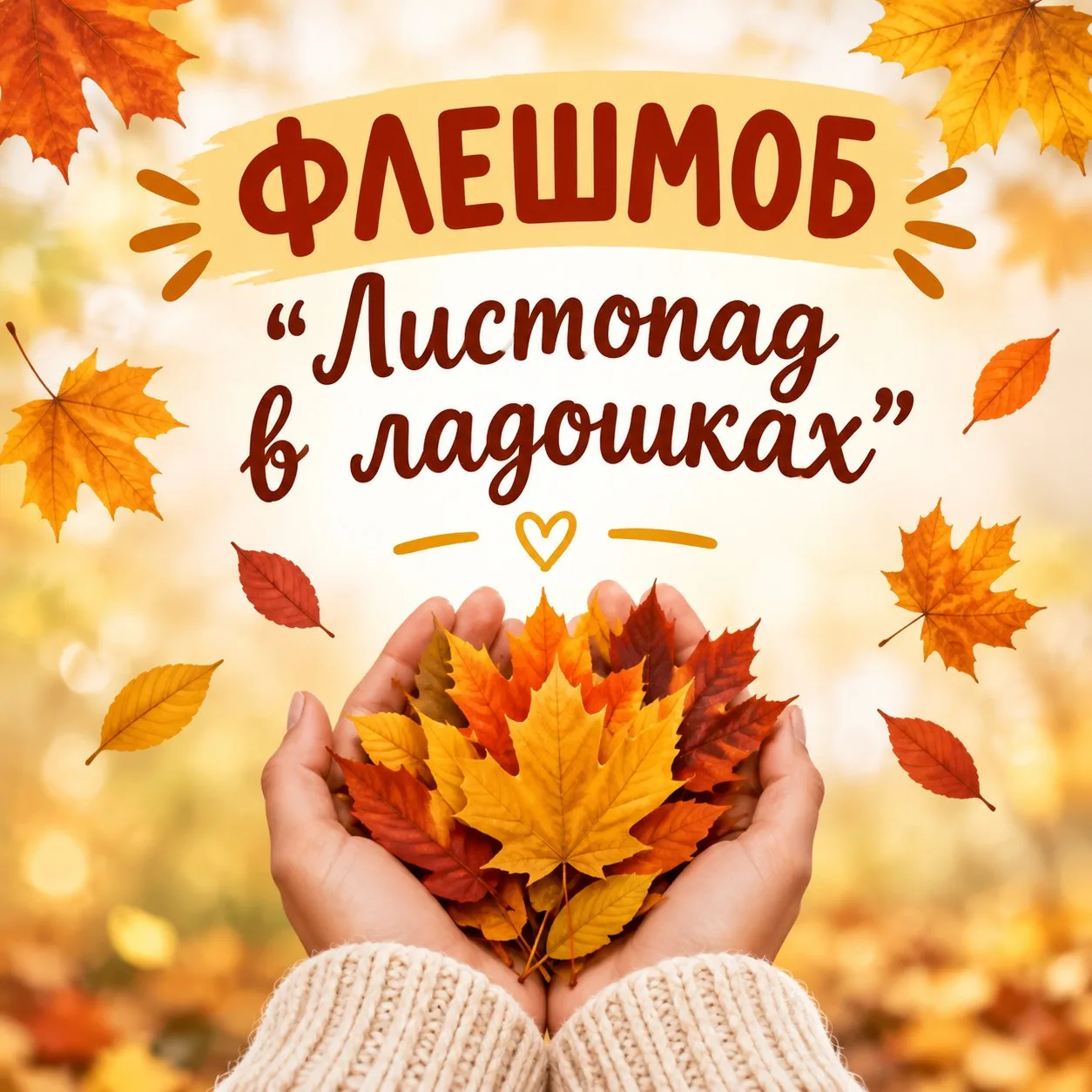 🍁 Флешмоб «Листопад в ладошках» 🍁