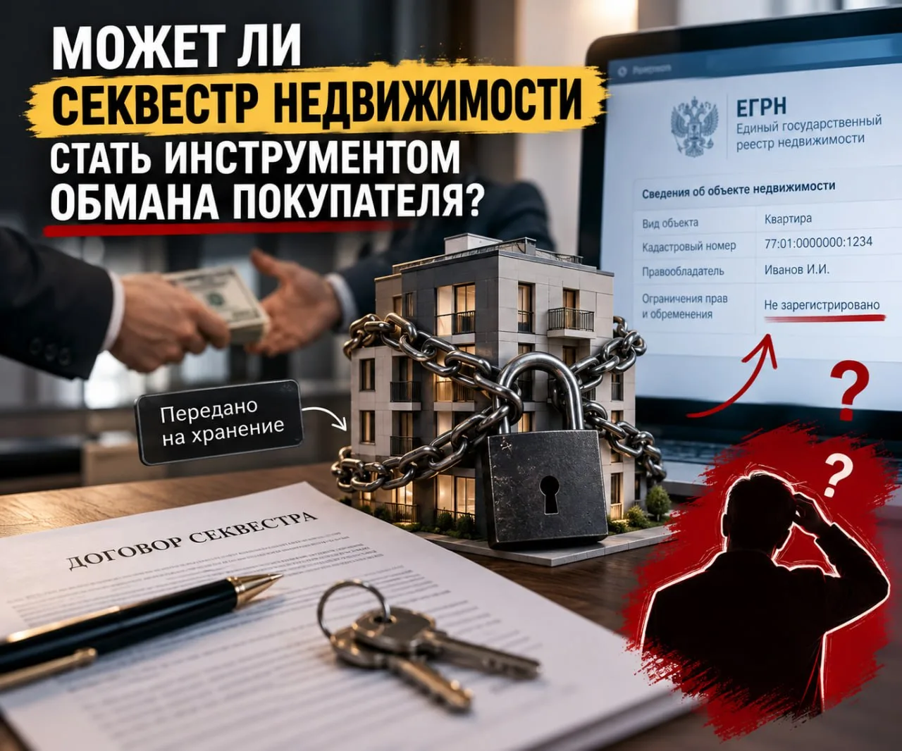 МОЖЕТ ЛИ «ПРОБЕЛ» С СЕКВЕСТРОМ НЕДВИЖИМОСТИ ИСПОЛЬЗОВАТЬСЯ ДЛЯ ОБМАНА ПОКУПАТЕЛЯ?