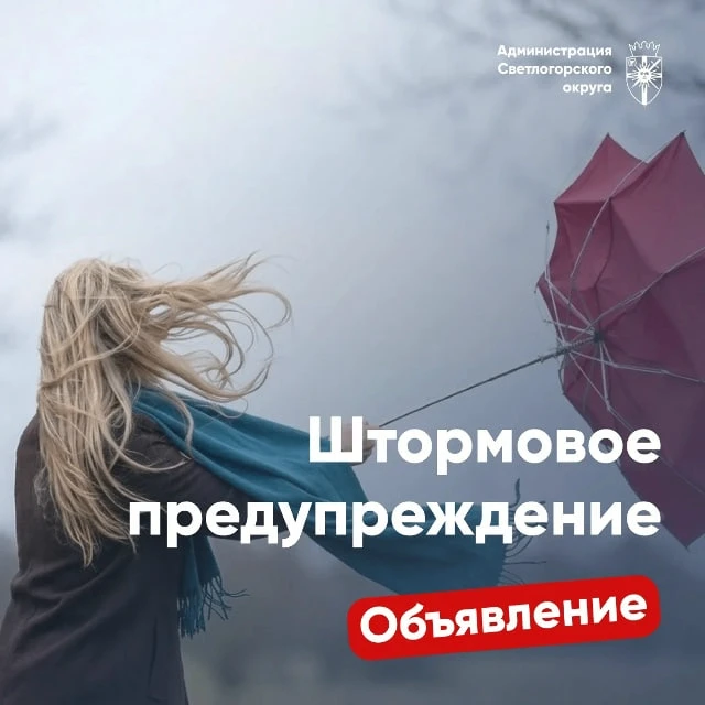 🌪 Завтра по Калининградской области с 10-13 час 9.10.26 ожидается усиление юго-западно...