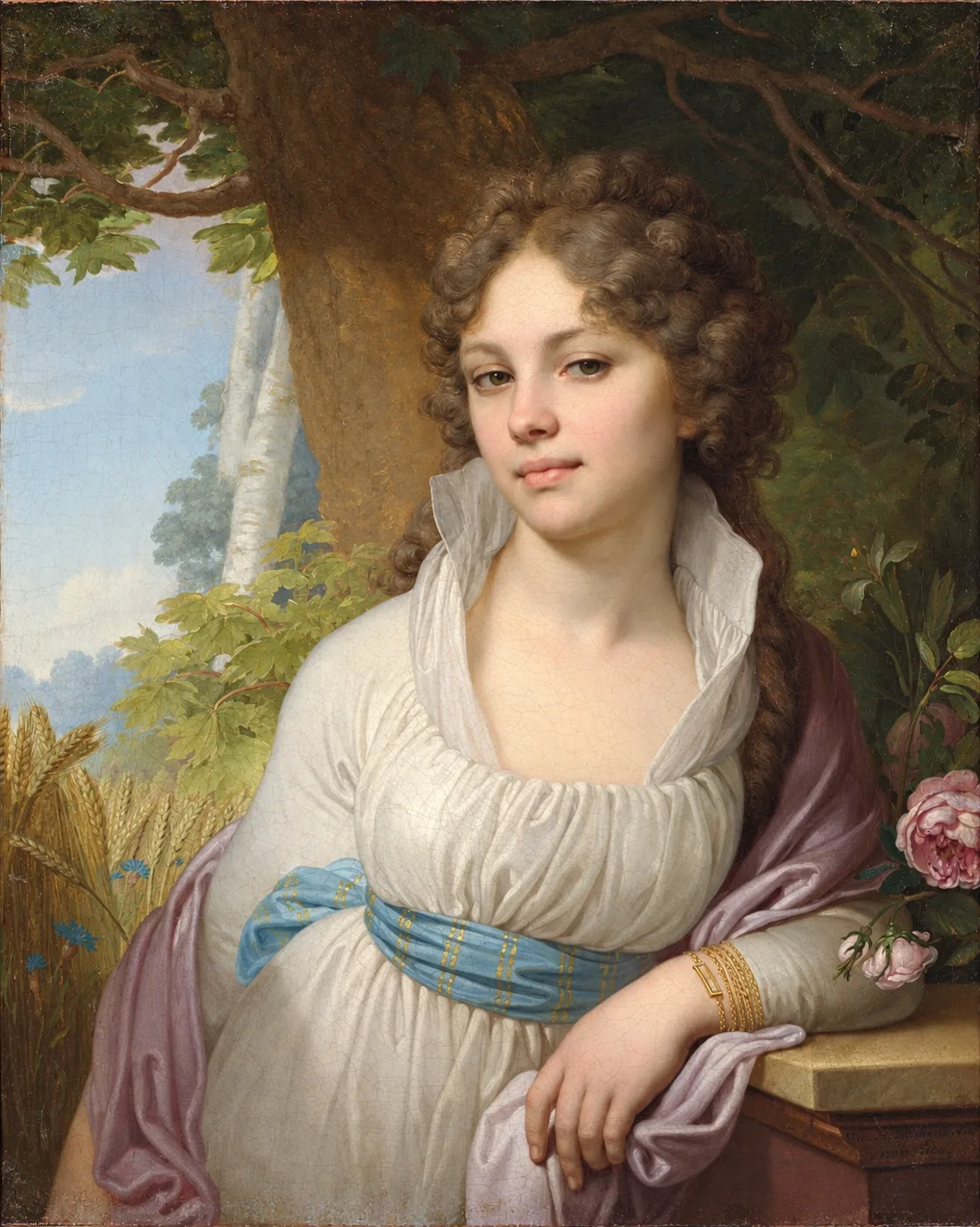 Владимир Боровиковский «Портрет Марии Лопухиной» 1797 г.