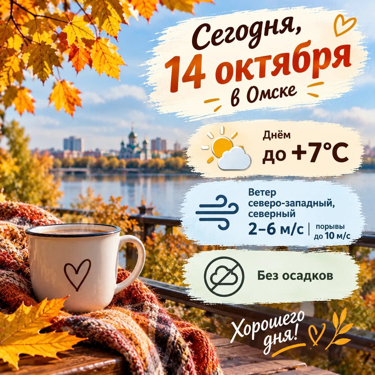 Доброе утро, омичи! Лекого дня, приятных новостей, удачи во всех делах и побольше повод...