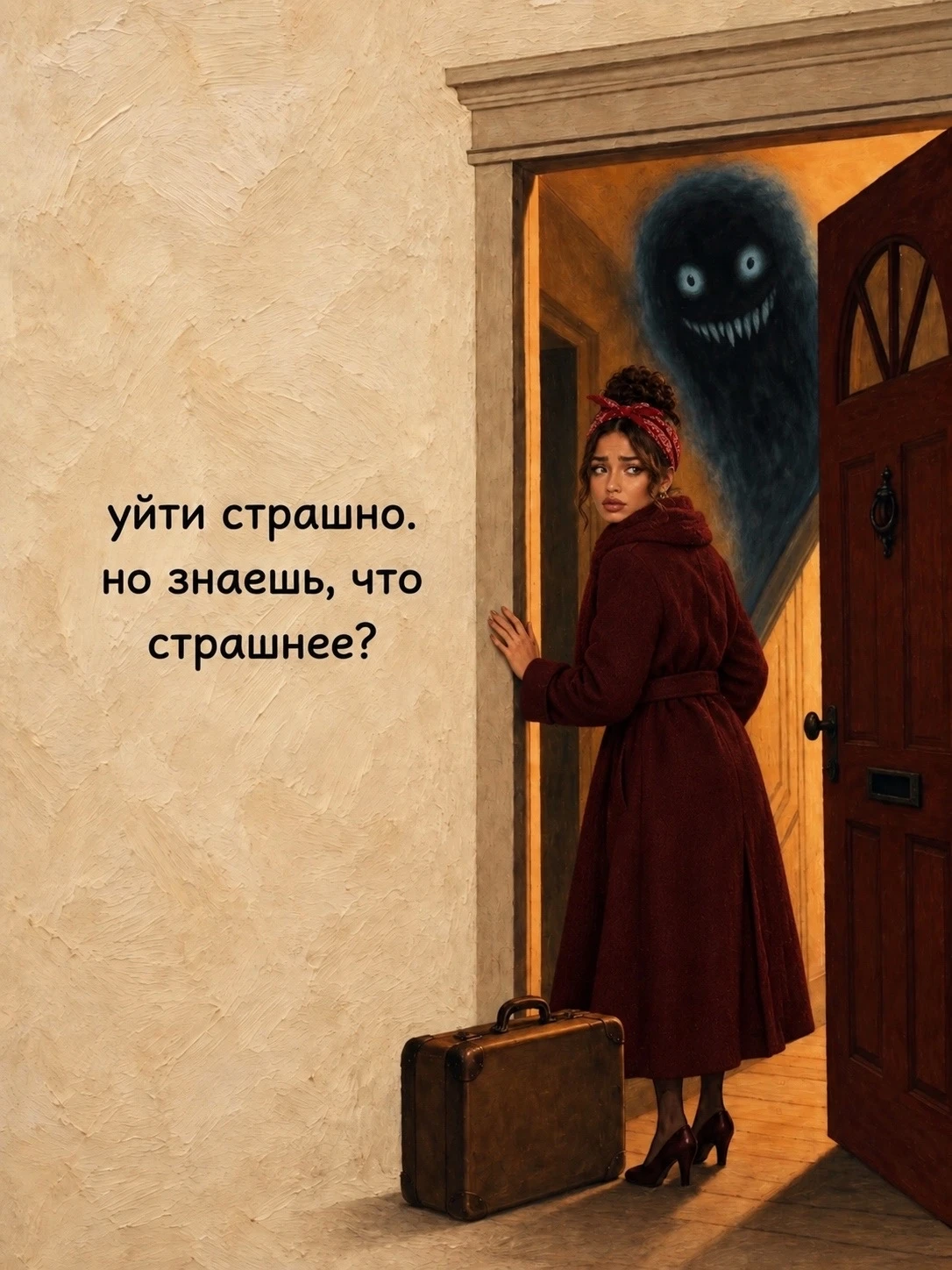Самое страшное - не уйти.