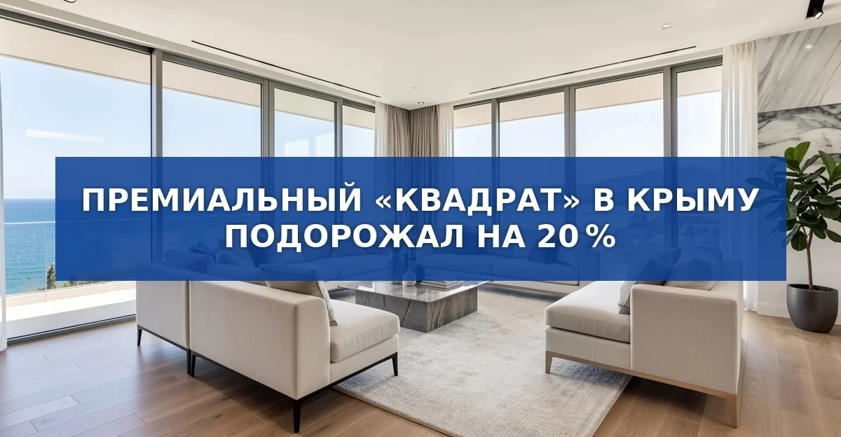 Рост цен на премиальную недвижимость в Крыму