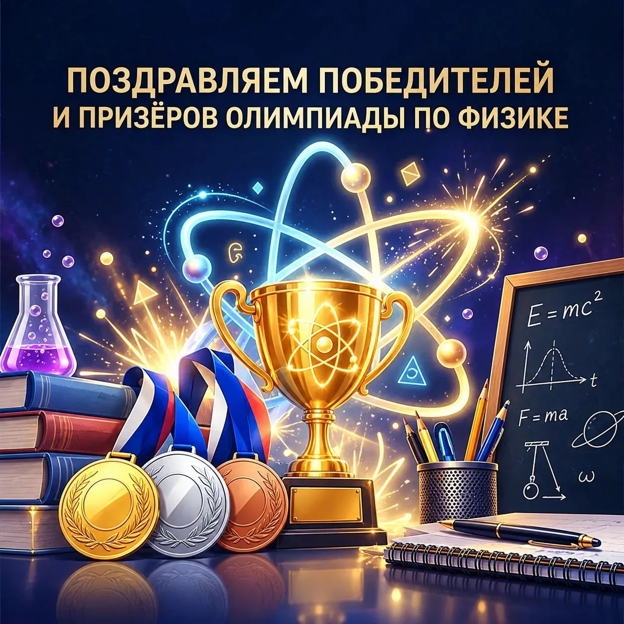 🎉 Поздравляем победителей и призёров ВсОШ по Физике! 🎉