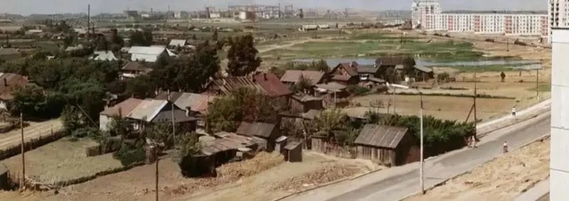 🌿 Деревня Медведково и Ясный проезд на старой панораме