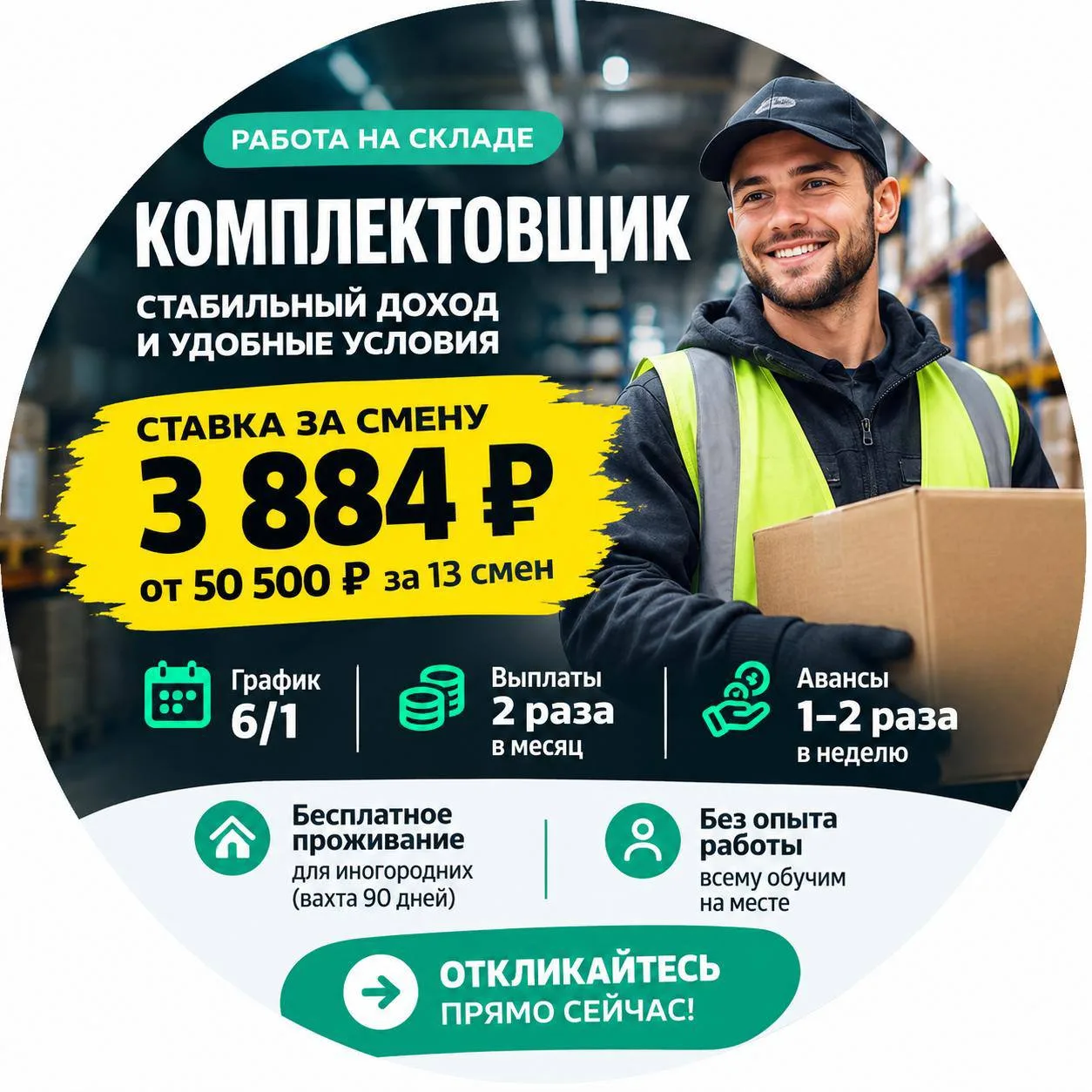 КОМПЛЕКТОВЩИК НА СКЛАД