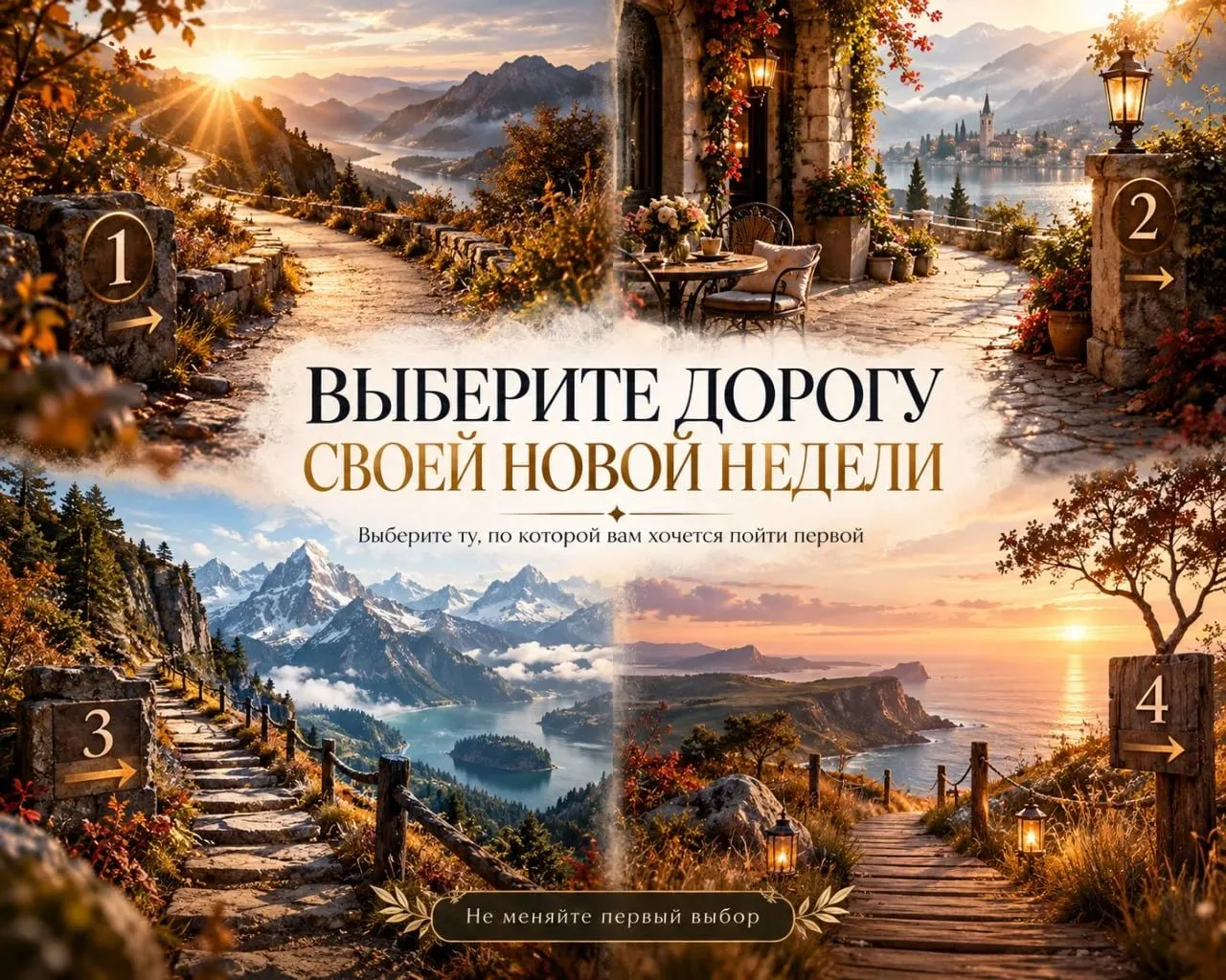💫ВЫБЕРИТЕ ДОРОГУ СВОЕЙ НОВОЙ НЕДЕЛИ.
