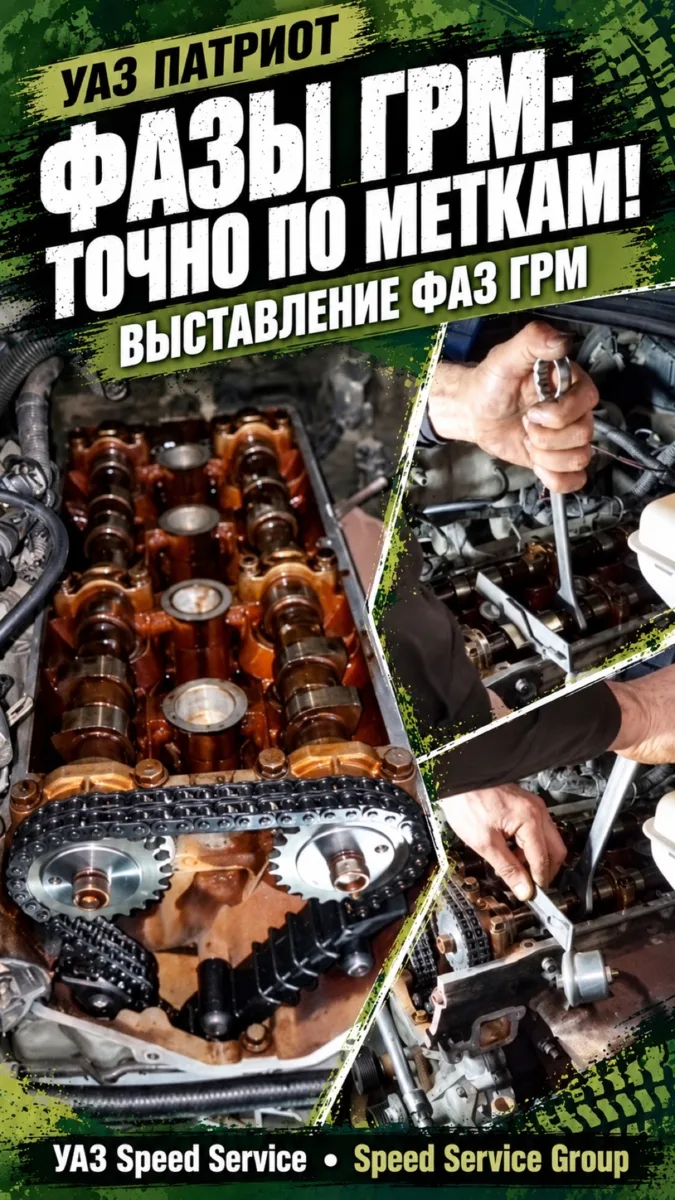 УАЗ Патриот - Выставление фаз ГРМ.
