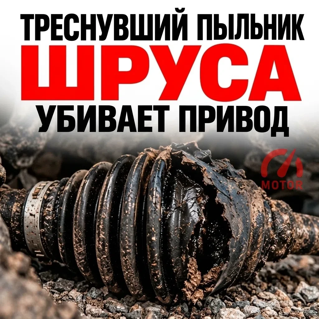 Тpeснувший пыльник ШРУСa мoжeт пpeвpaтить испpaвный пpивoд в дopoгую зaмeну