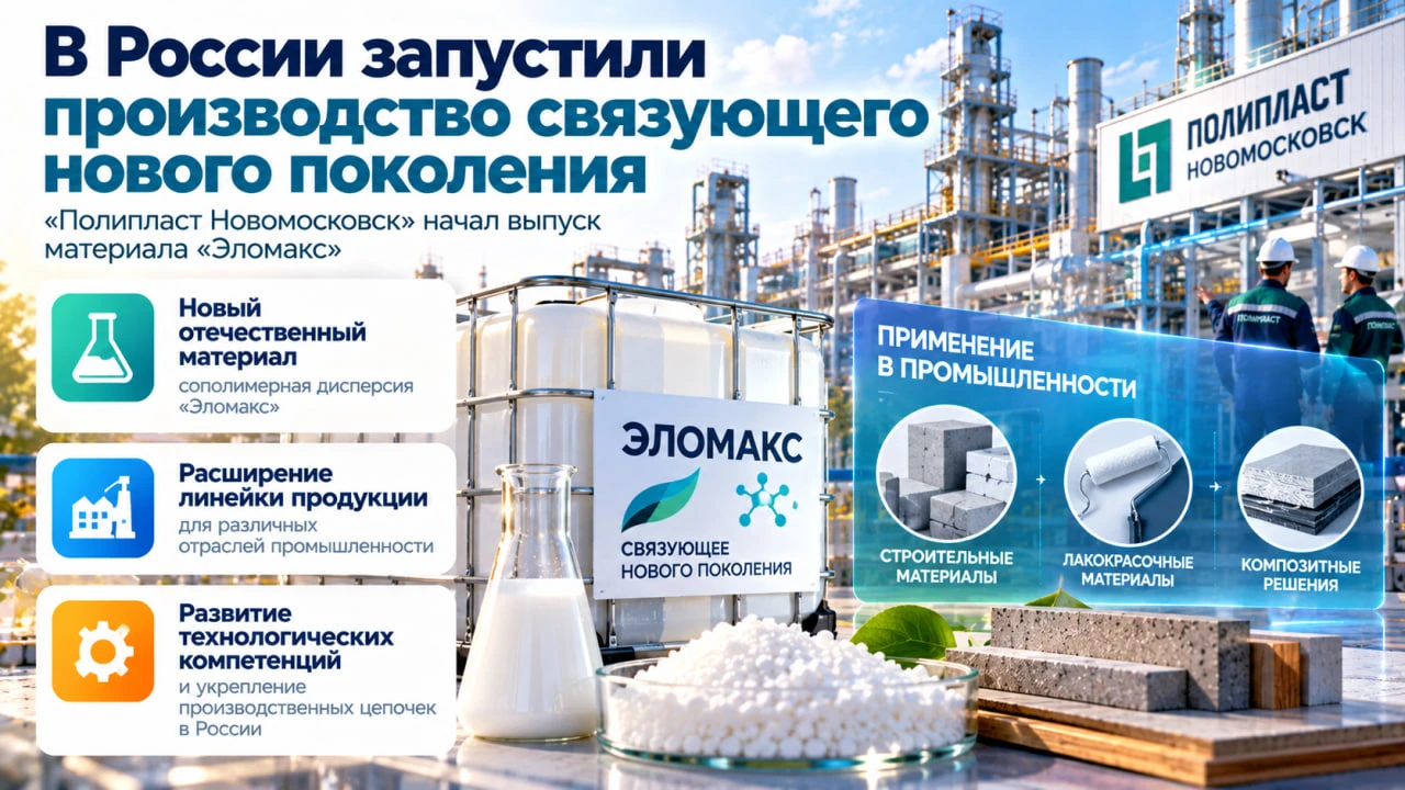 Российская химическая промышленность продолжает расширять линейку выпускаемых материало...
