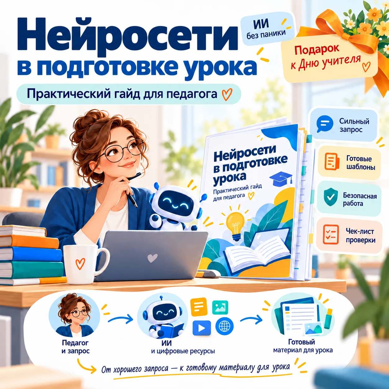 От хорошего запроса для ИИ — к готовому материалу для урока