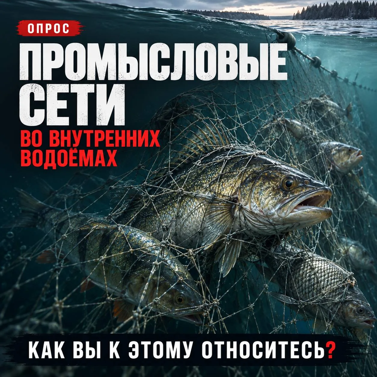 🎣 Промысловые сети во внутренних водоёмах — как вы к этому относитесь?