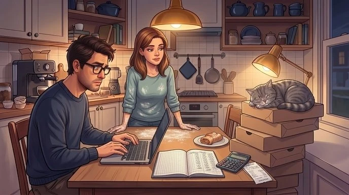 Жена четыре часа стояла у плиты. Я посчитал, сколько ей заплатили за час