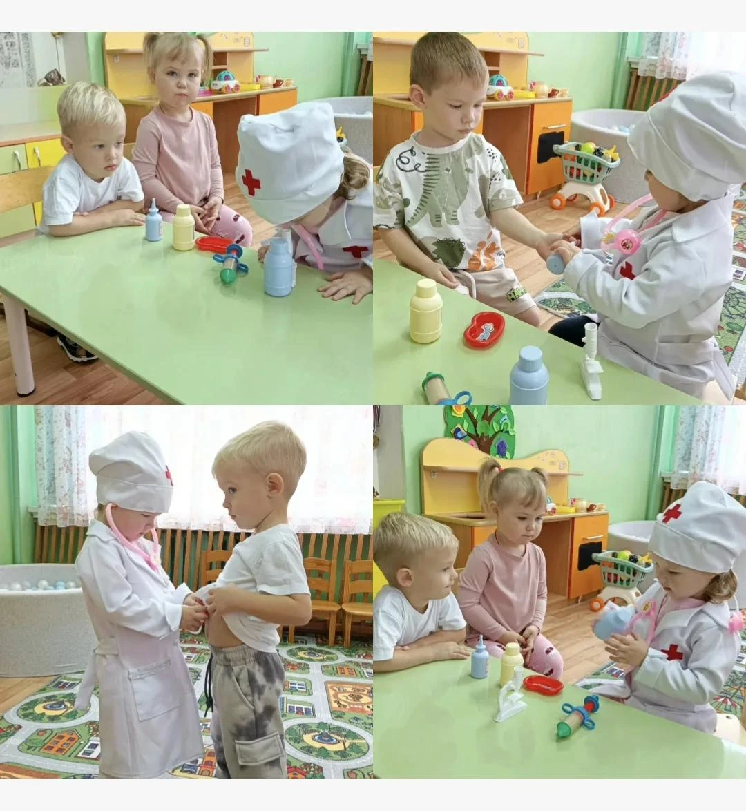 Кто у нас тут заболел? Наши маленькие доктора уже спешат на помощь! 🩺🚑