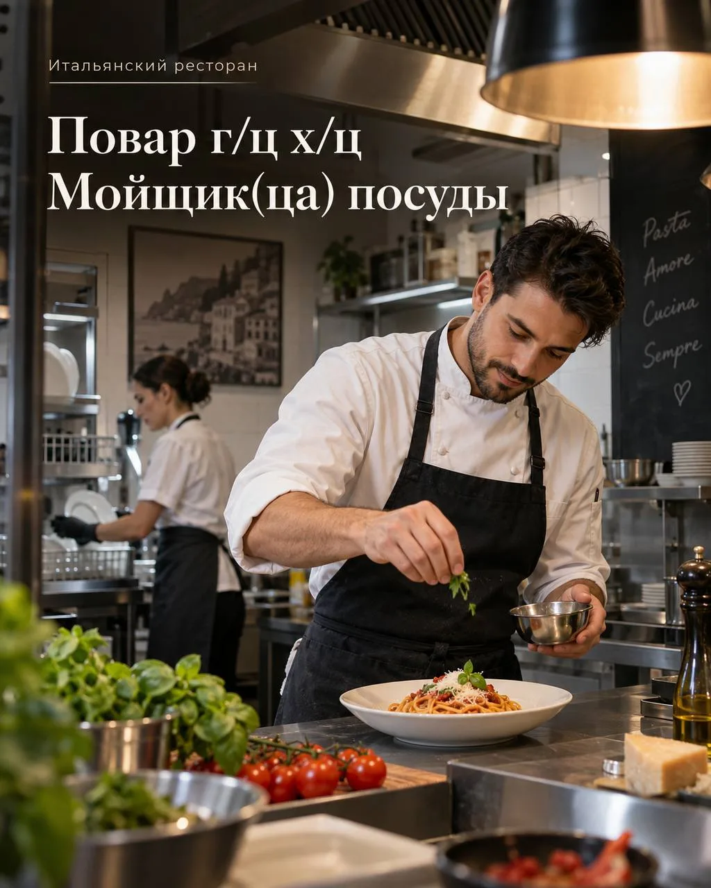 1️⃣ПОВАР ГОРЯЧЕГО И ХОЛОДНОГО ЦЕХА - от 4800₽/смена
