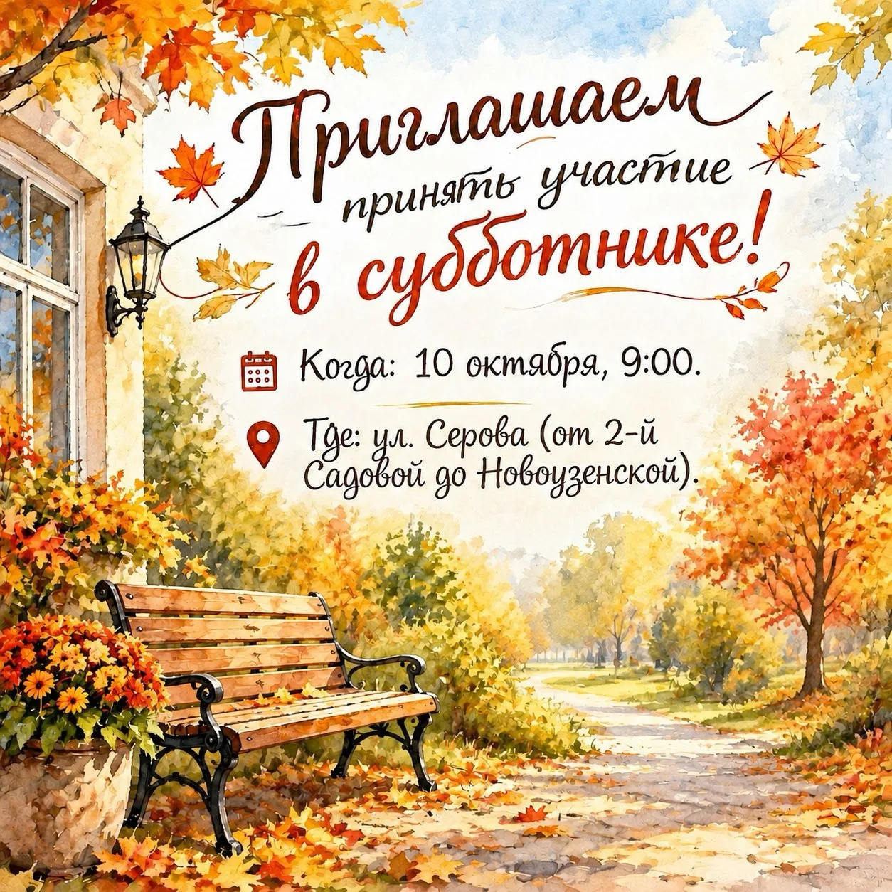 🍂 Уважаемые жители!