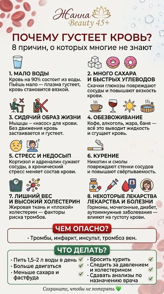 ПОЧЕМУ ГУСТЕЕТ КРОВЬ?