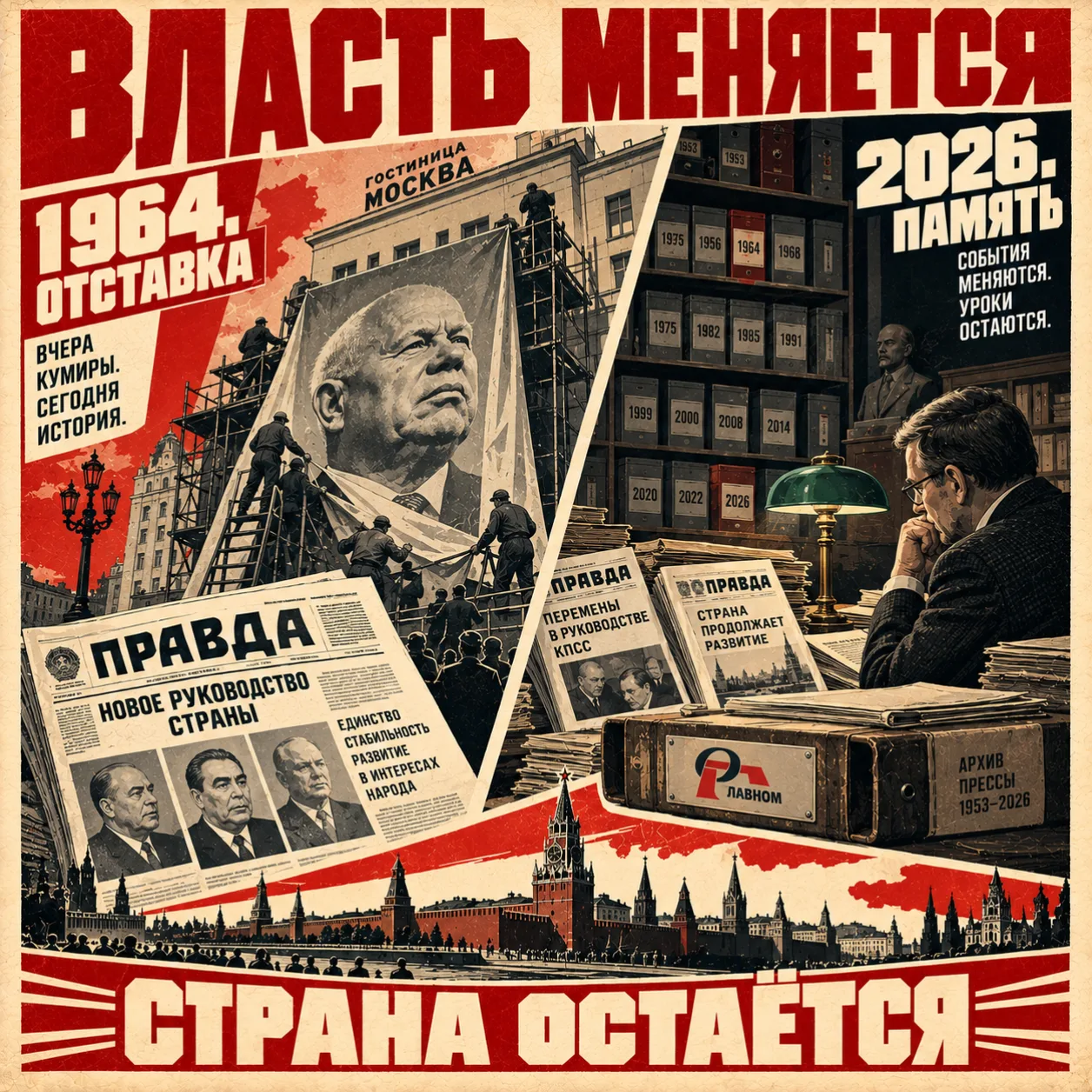 🏛️ 62 года отставке Хрущёва. Вспоминаем 1964-й