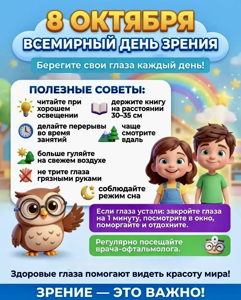 👁️ 8 октября — Всемирный день зрения!