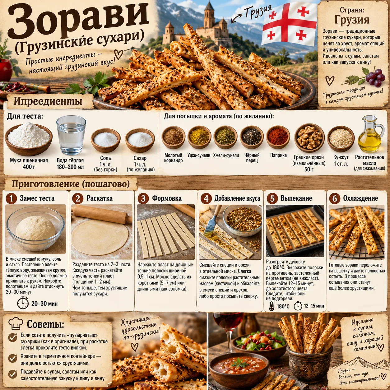 Зорави (Грузинские сухари)                                                             ...