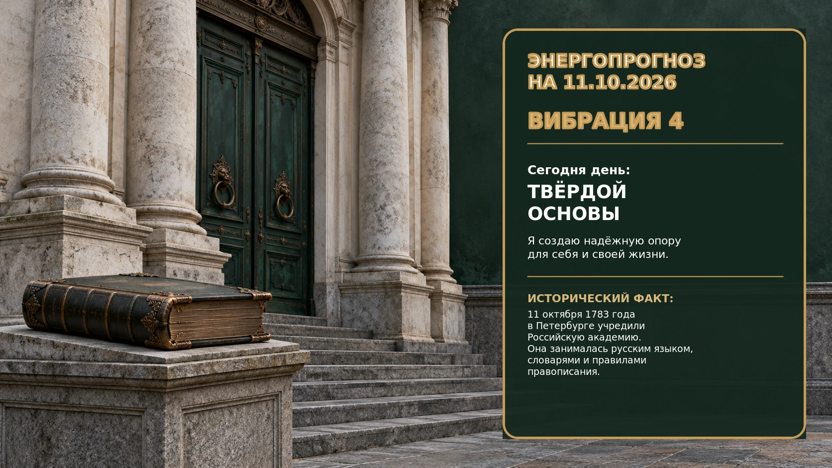 🌟 Энергопрогноз на 11.10.2026