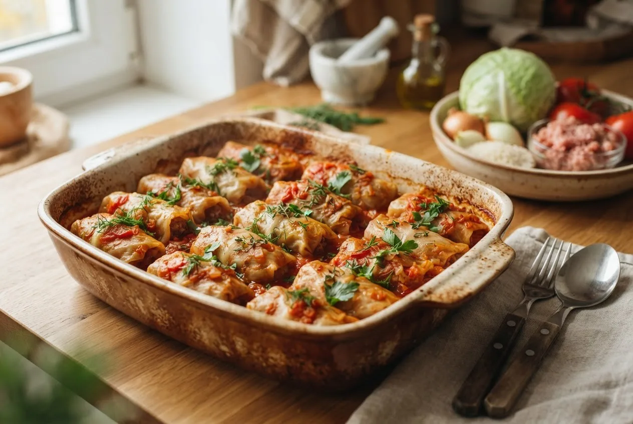Голубцы с рисом и мясом в томатном соусе — это сытное и вкусное блюдо, которое подходит...