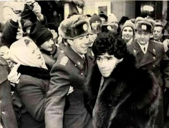 Ноябрь 1990 года. Диего Марадона в Москве.