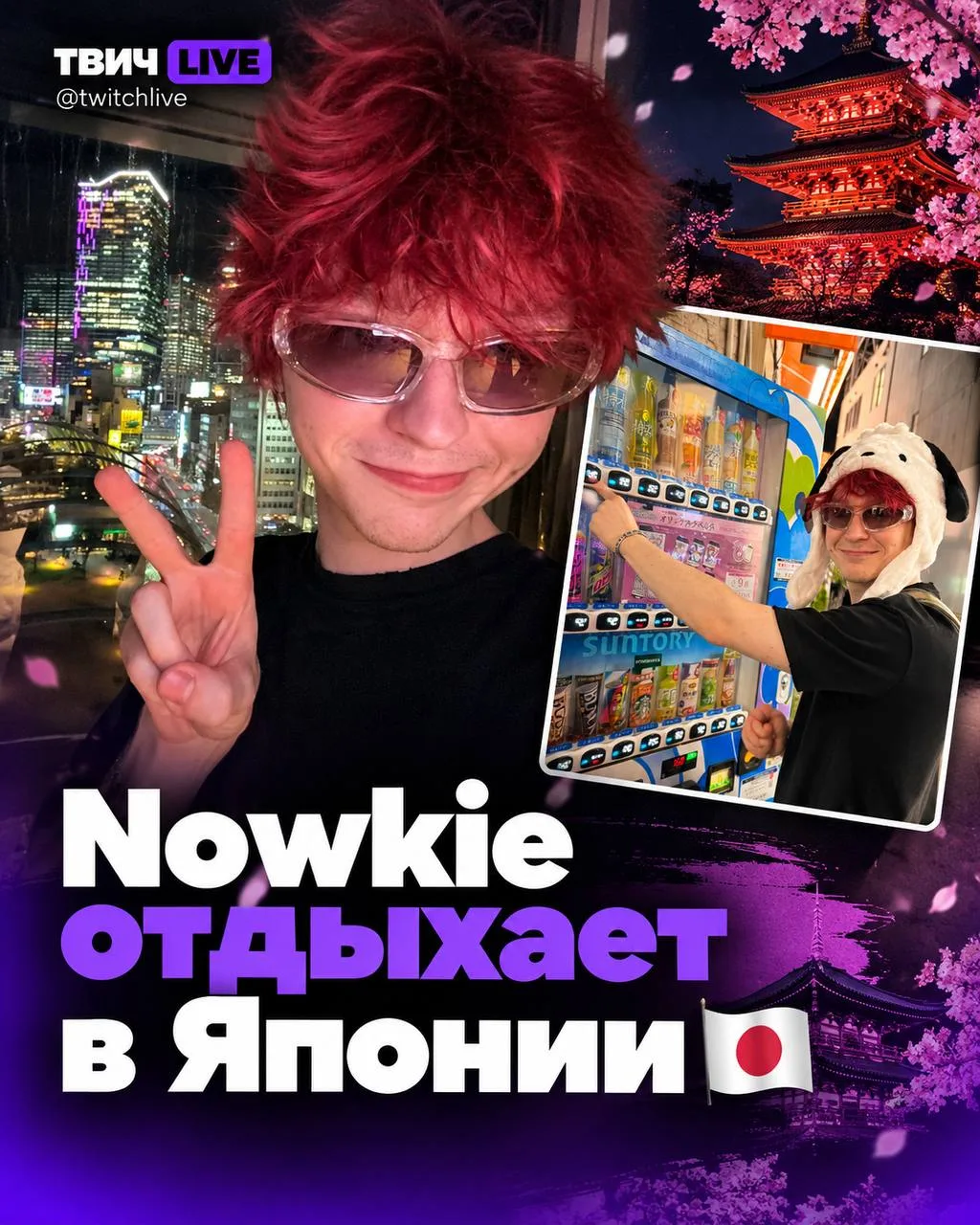 Nowkie отдыхает в Японии 🇯🇵
