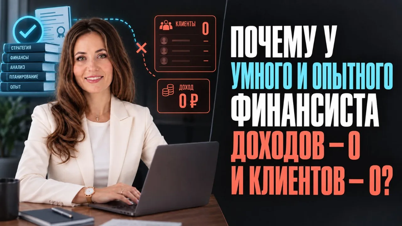 Почему у умного и опытного финансиста клиентов — 0, доход — 0?