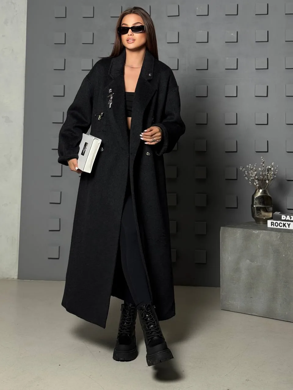 Chrome Hearts пальто свободного кроя SML длина 132см