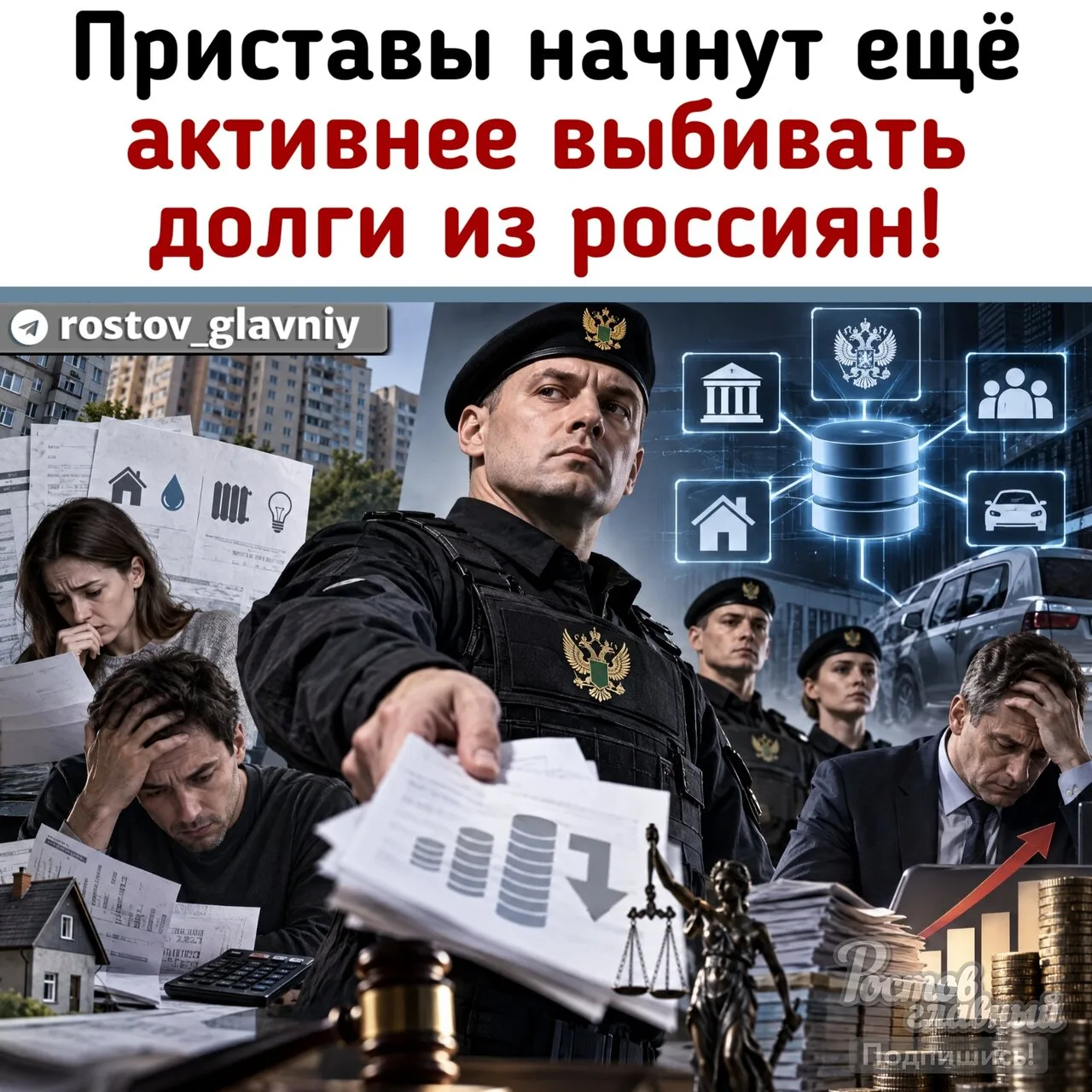 👮 Приставы начнут ещё активнее выбивать долги из россиян!