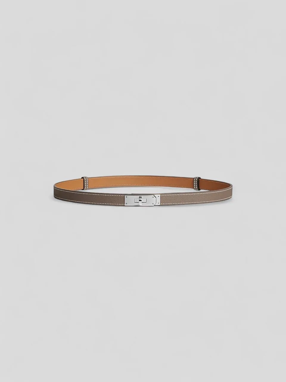 Новый ремень Hermes Kelly phw Etoupe, маркировка one size. Полный комплект.
