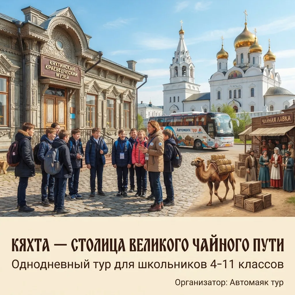 Приглашаем в однодневный тур "Кяхта - столица Великого чайного пути" для школьников 4 -...