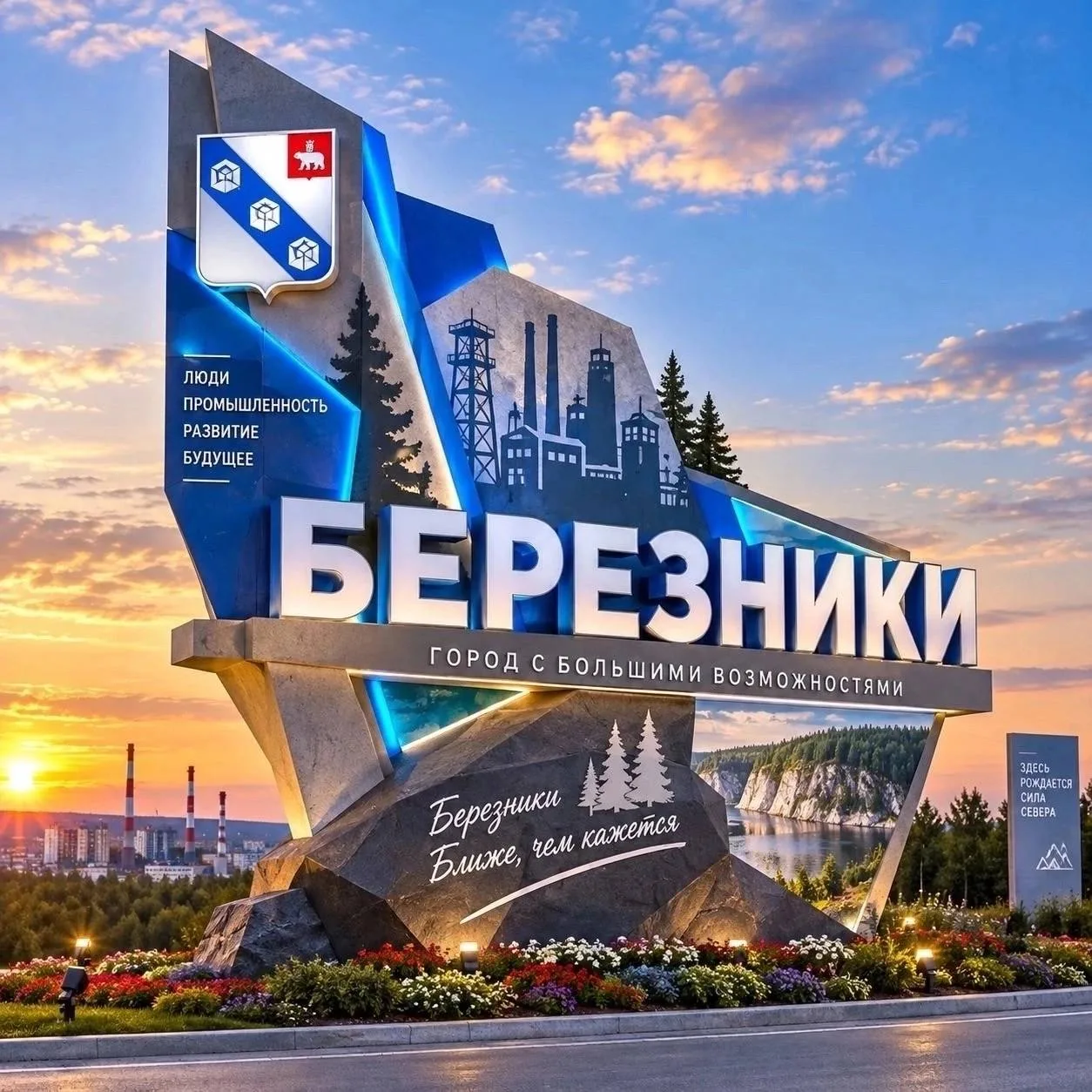 Варианты въездной стелы