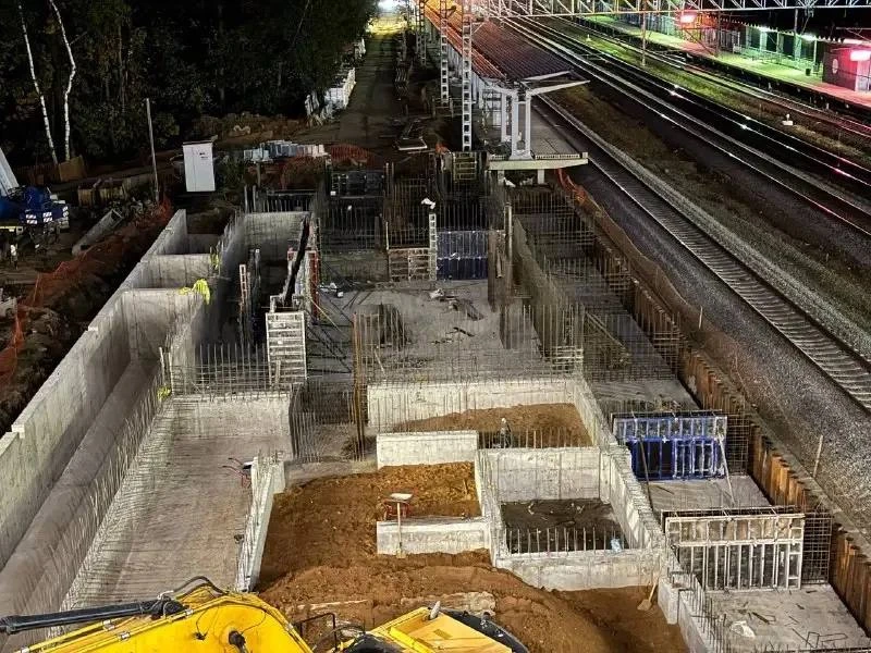 🚉 Станция «Левобережная» МЦД-3 постепенно обретает форму