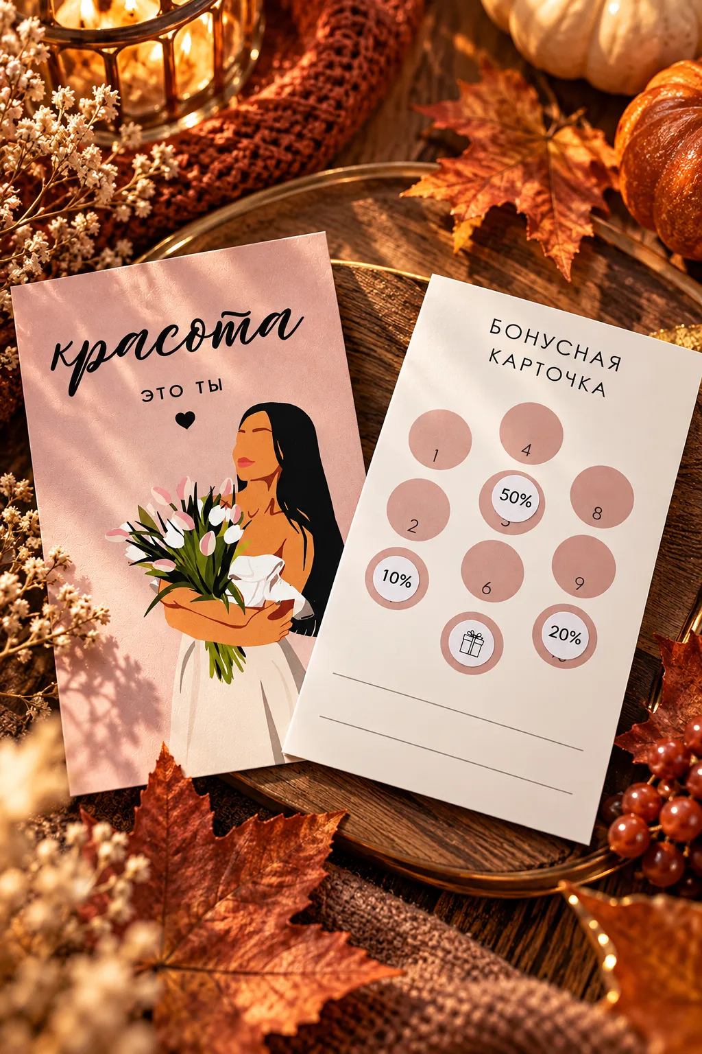 Девочки, в свой визит не забывайте про карты постоянного клиента 🧡