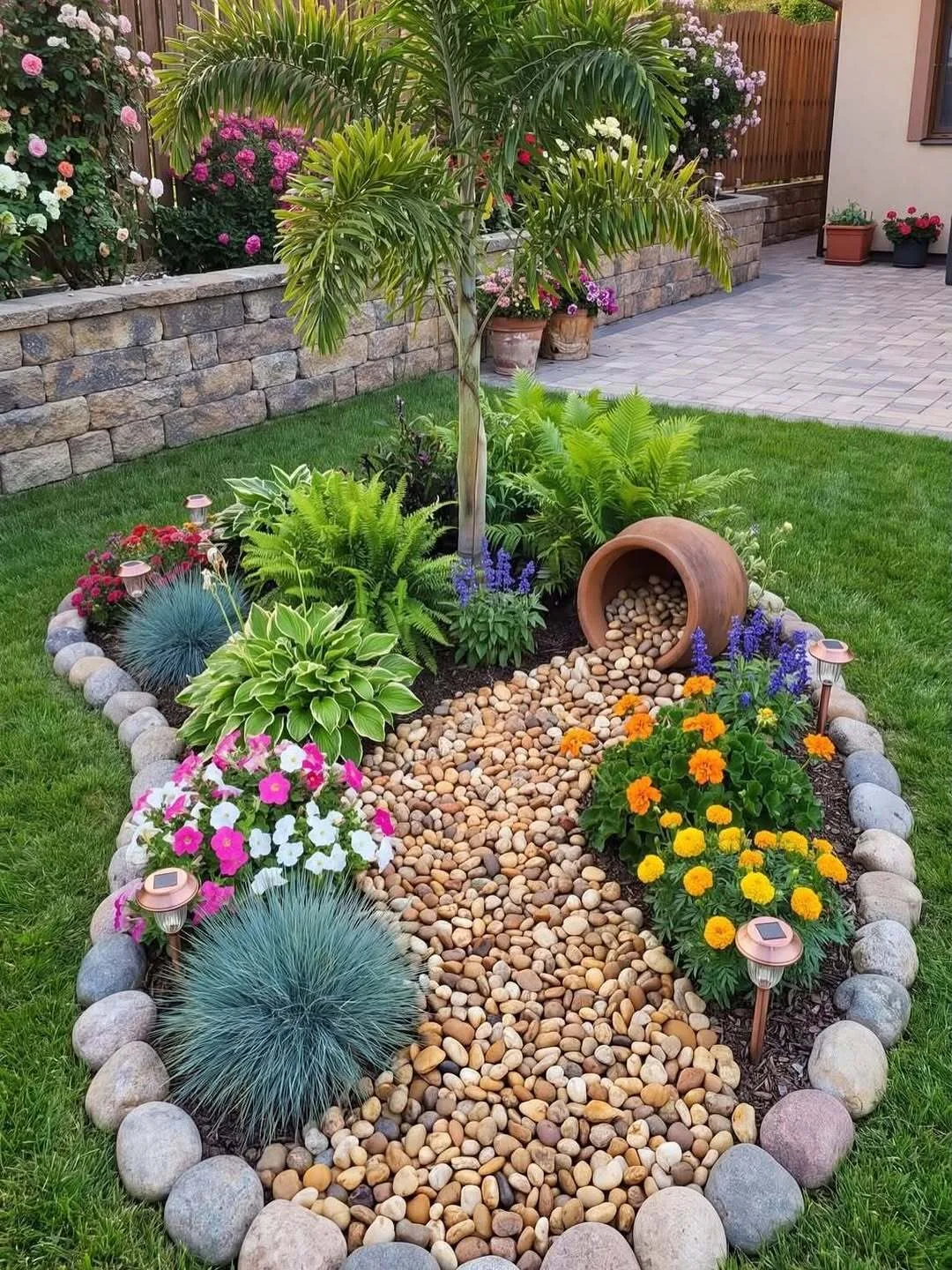 Красивые клумбы на следующий сезон 🌸🌼🌺
