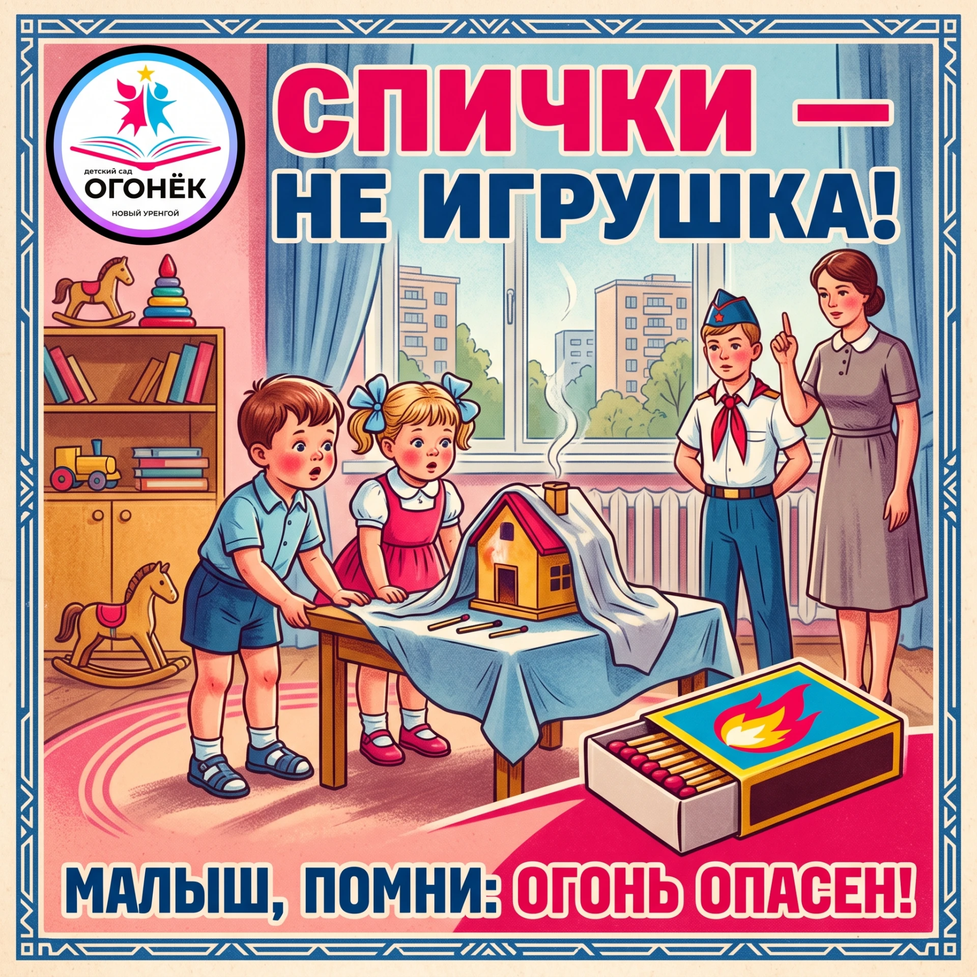 Детское любопытство не знает границ, и для малыша спички или блестящая зажигалка выгляд...