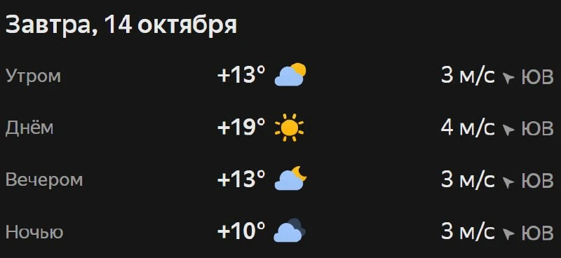 Прогноз погоды☀️