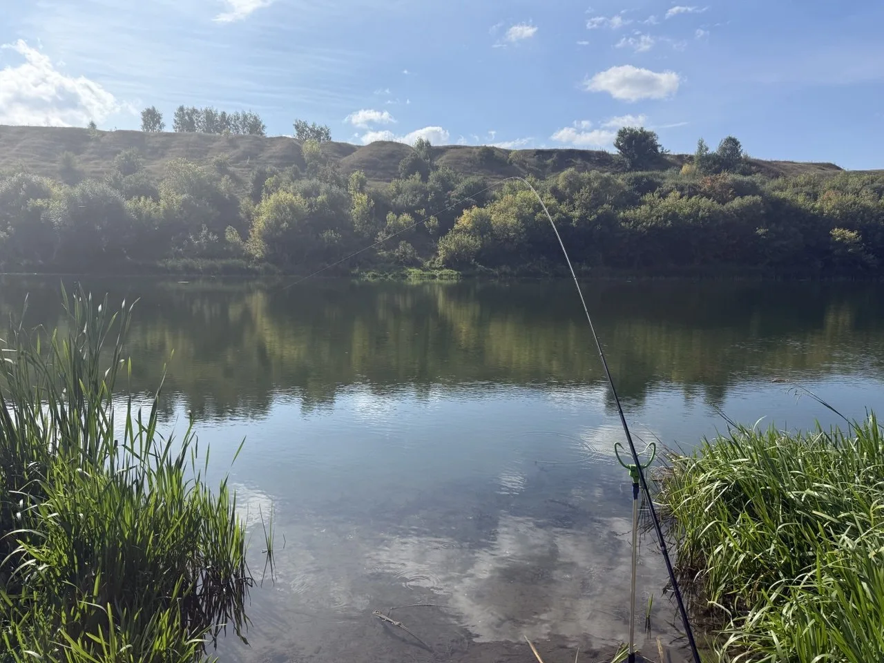 Где то в Воронеже такая атмосферная рыбалочка на фидер👌🎣