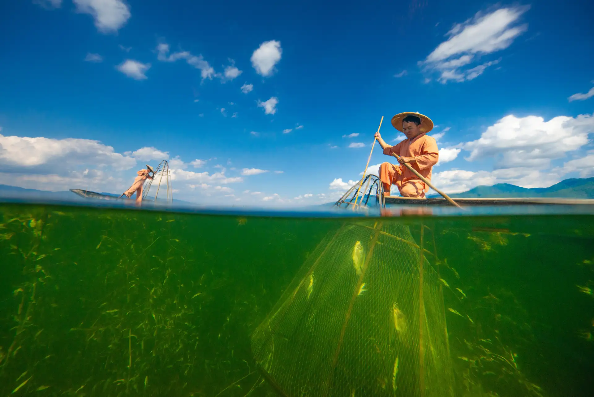 Рыбаки Инле и чёрные лебеди: 2026 Nandagang International Wetland Photo Contest