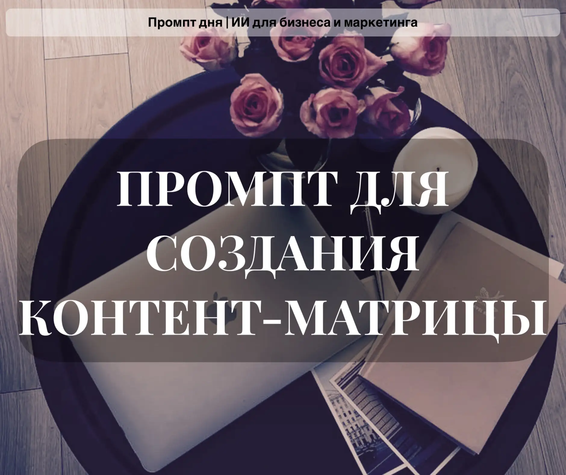ПРОМПТ ДЛЯ СОЗДАНИЯ КОНТЕНТ-МАТРИЦЫ: как за 20 минут выстроить систему, которая убирает...
