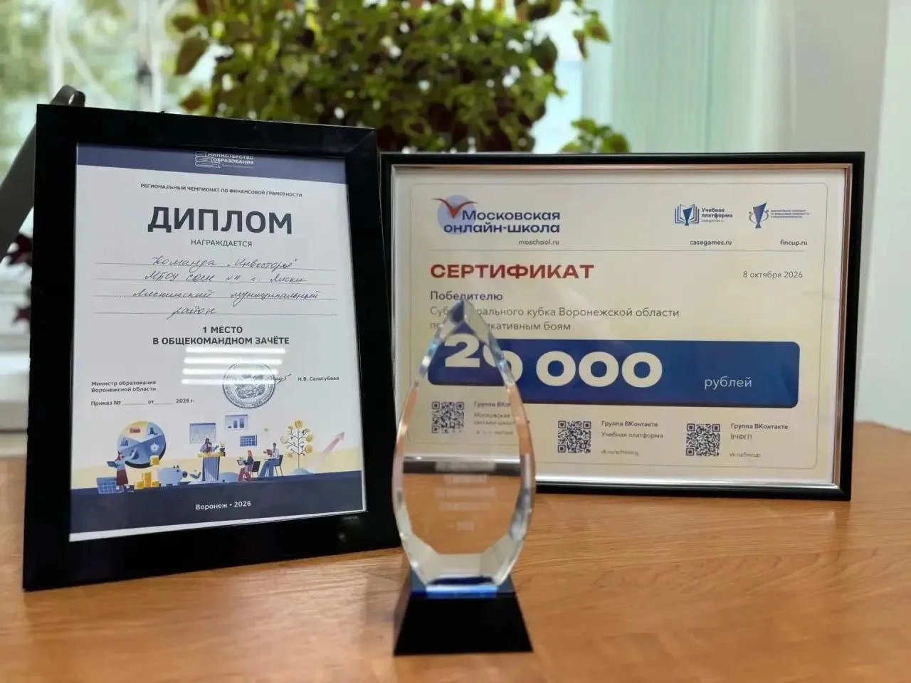 Команда «Инвесторы» школы №4 города Лиски победила в Субфедеральном кубке по коммуникат...