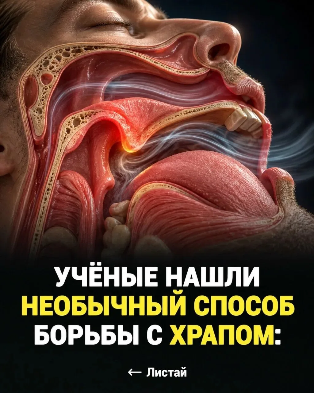Храп — это не всегда просто неприятный звук во сне. Иногда он связан с тем, что во врем...
