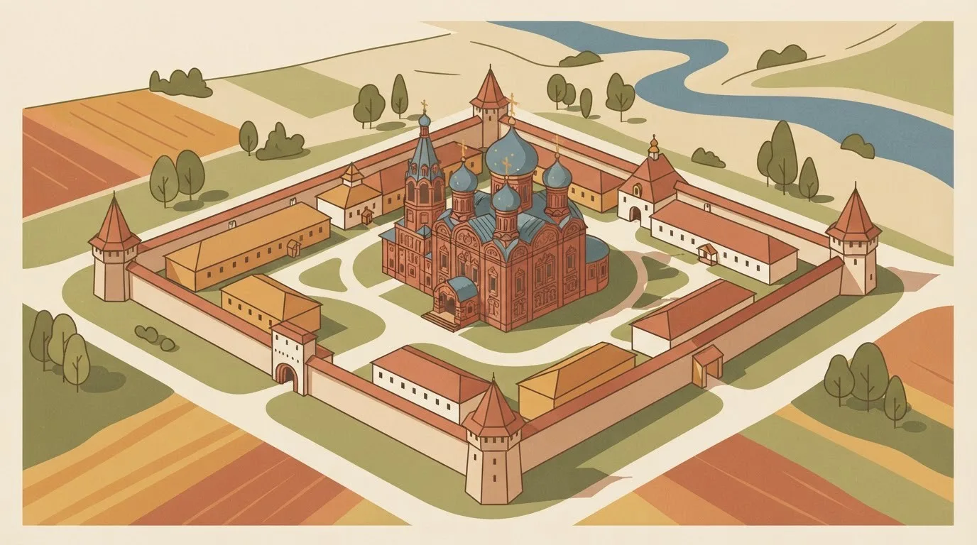 Далматовский монастырь: архитектура и история