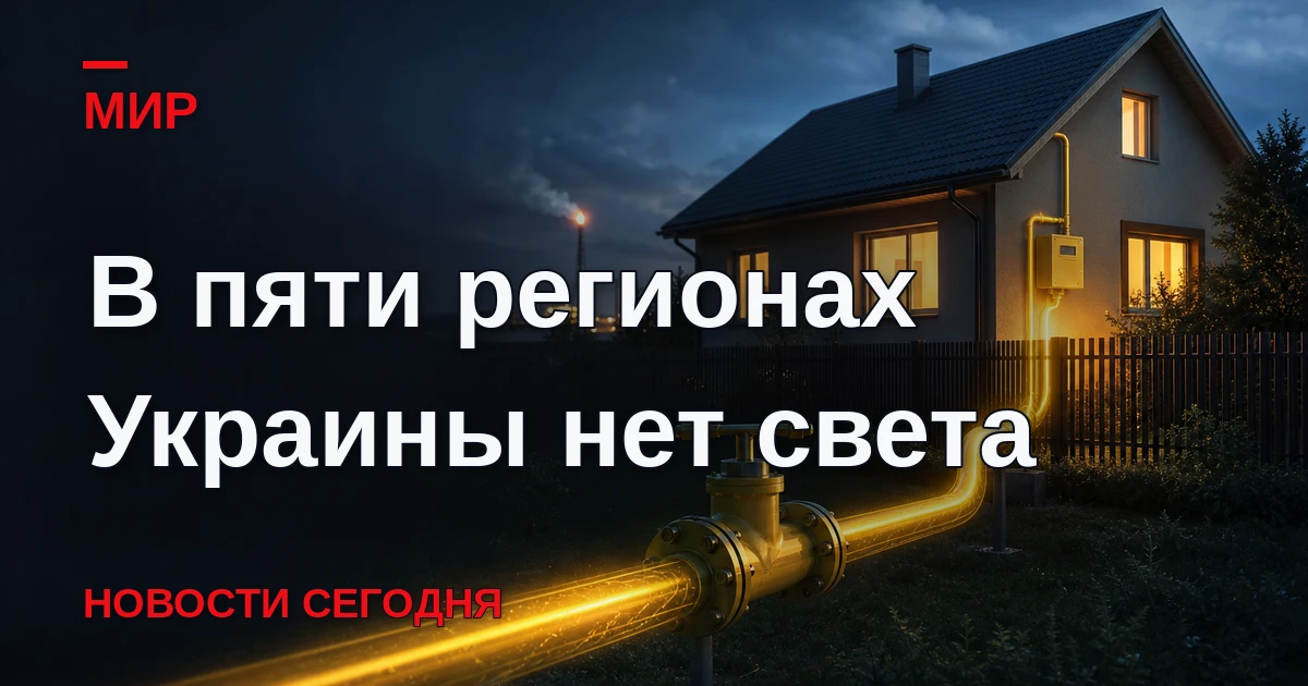 Электричества нет в Днепропетровской, Сумской, Харьковской, Хмельницкой и Черниговской ...