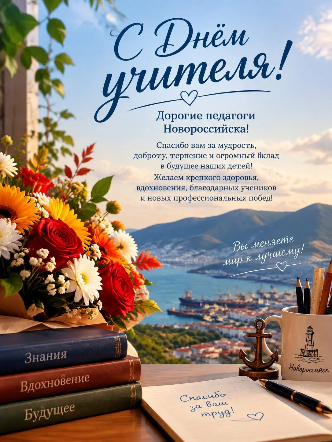 Дорогие педагоги, С Днём учителя!